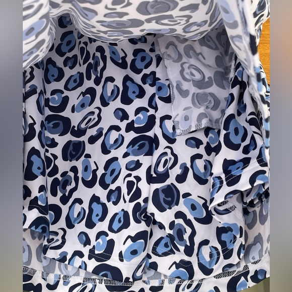 Golftini Navy/white Cheetah Print Golf Skirt Size Large NWT - Picture 5 of 6